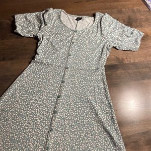 Girls, floral, print dress